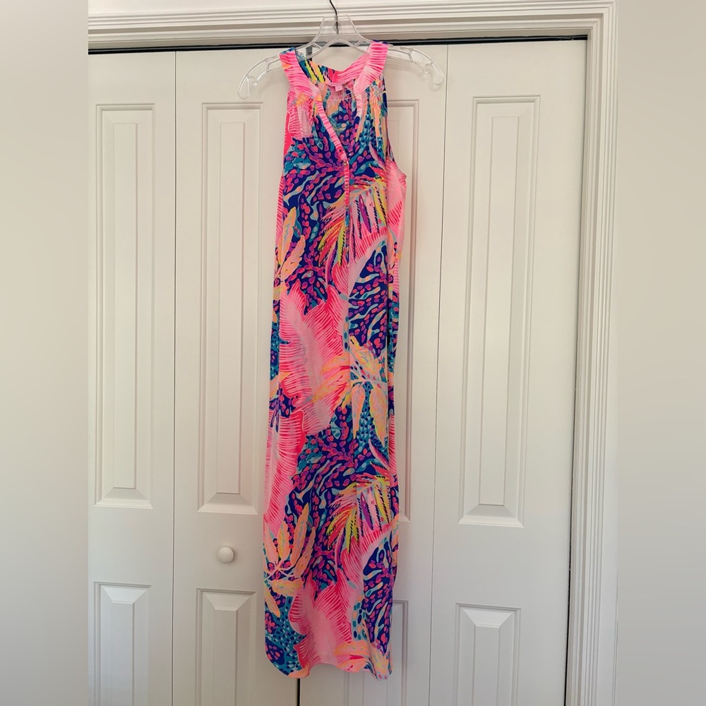 Lilly Pulitzer tropical print midi dress